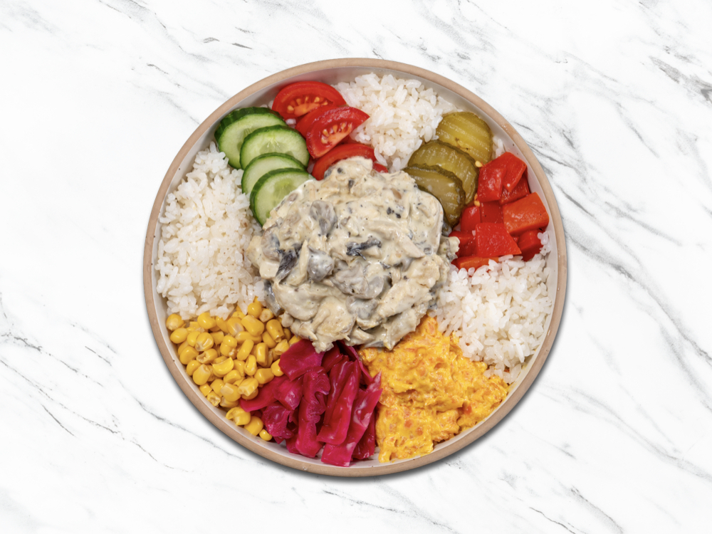 Kremalı Mantarlı Street Bowl